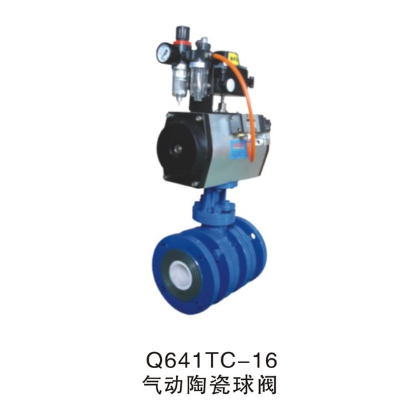 Q641TC-16 Pneumatic ceramic ball valve